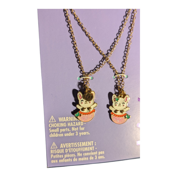 Claire's - Best Friends - Mer-Cat - Matching Necklaces- BFF charm attached. - Picture 2 of 3